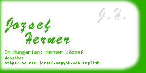 jozsef herner business card